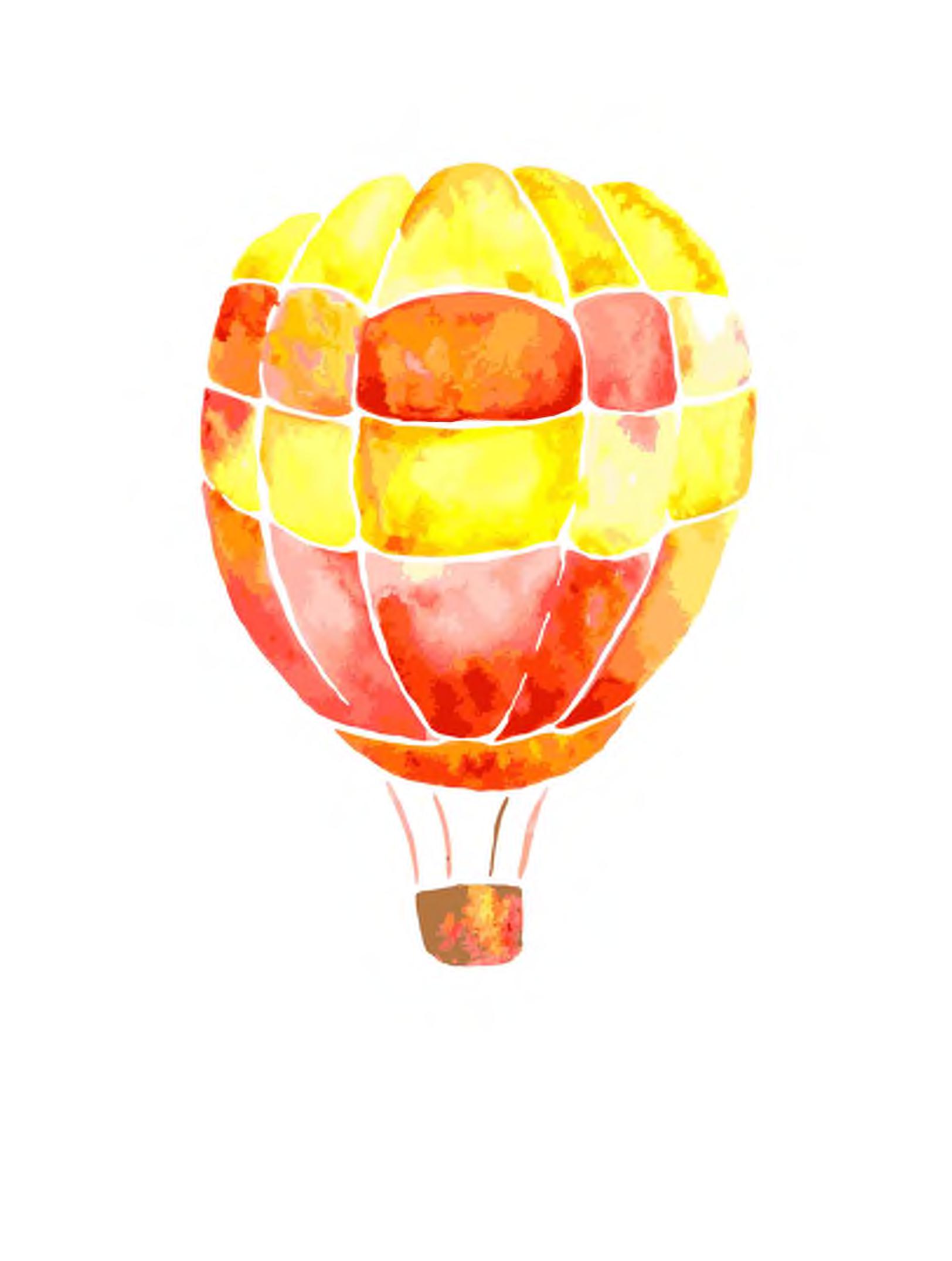 rot-gelber Ballon